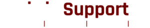 chris it support logo with tagline white